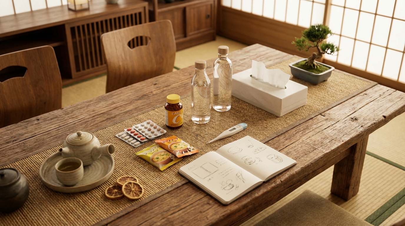 一人暮らし風邪備蓄リストで不安を減らす方法