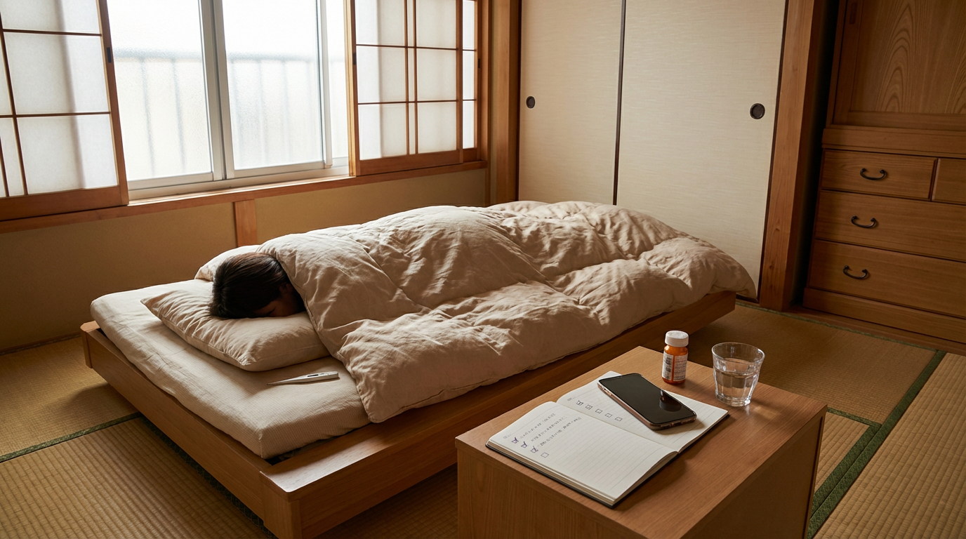 30代一人暮らしで風邪をひいた際の孤独死対策