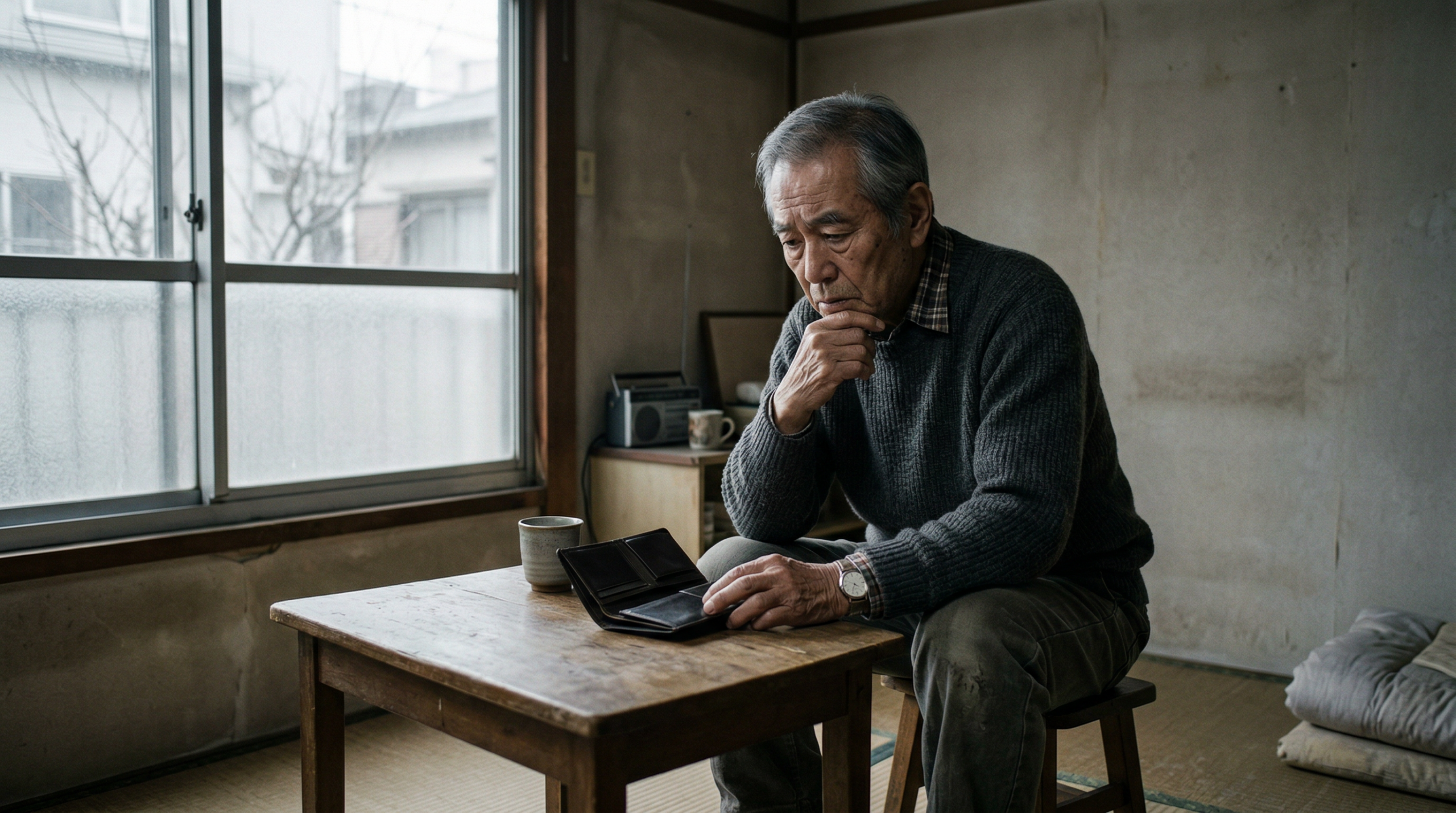 貯金なし独身男性が迎える老後の末路